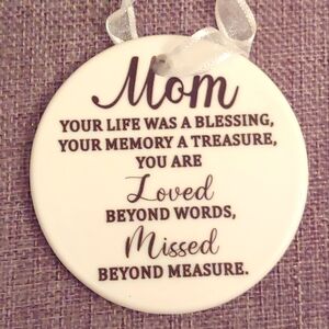 Cherish Memorial Ornament (blessing)